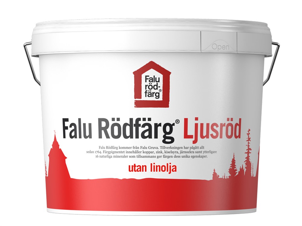 falu ljusröd slamfärg utan linolja